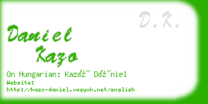 daniel kazo business card